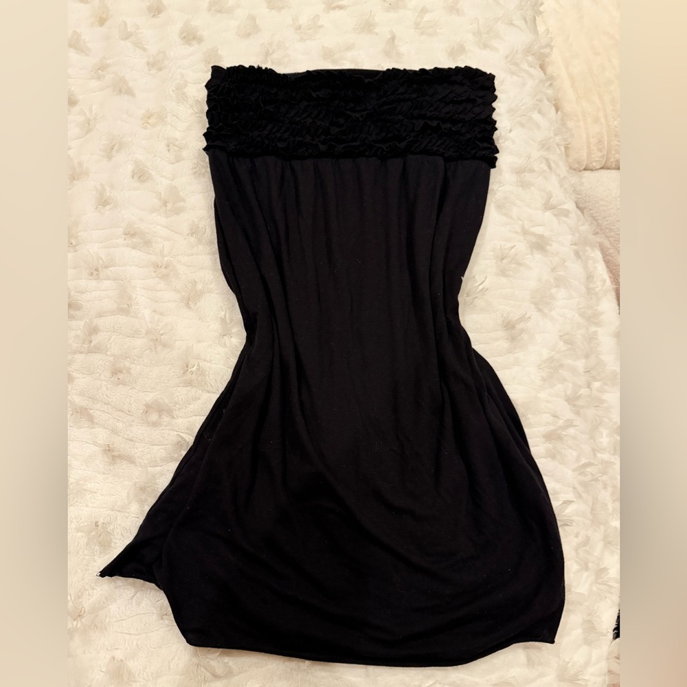 Xhilaration Black Strapless Dress